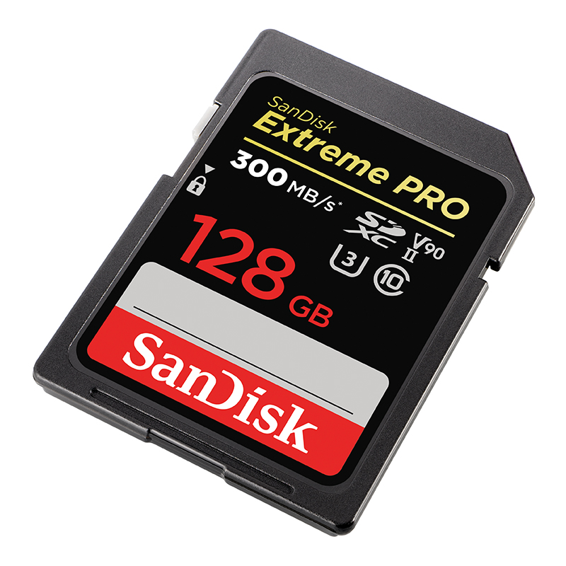 闪迪sandisk128gbsd存储卡u3c108k数码相机内存卡读速300mbs写速260