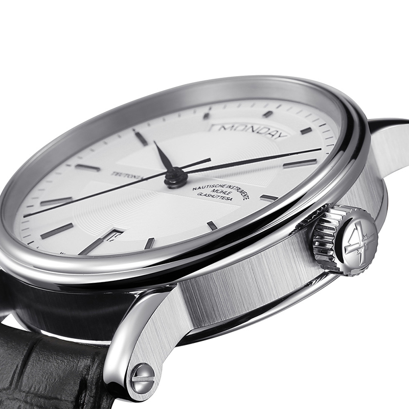 格拉苏蒂莫勒德国手表经典系列星期日历显示商务自动机械男腕表m13365