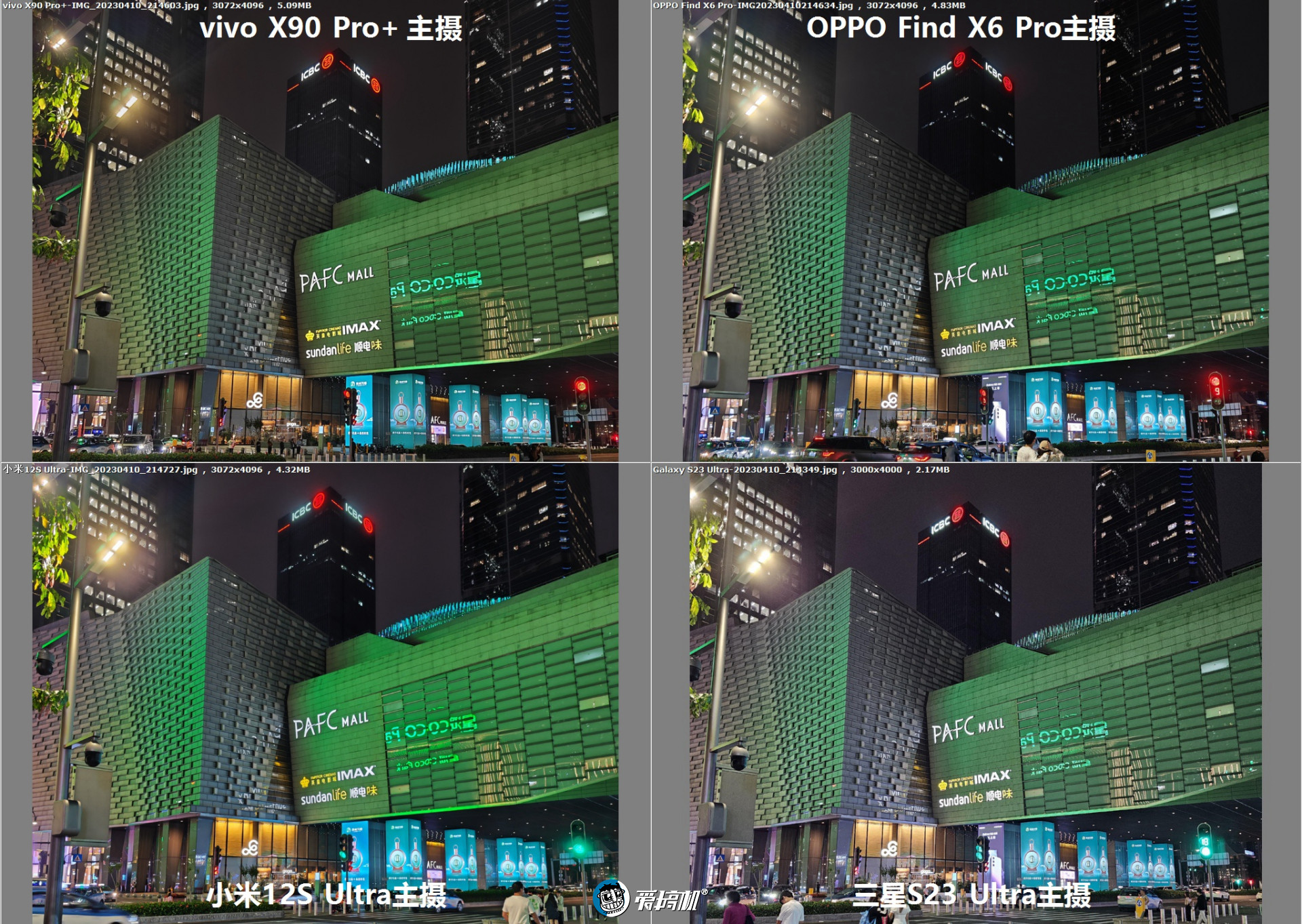 旗舰对决,OPPO Find X6 Pro、vivo X90 Pro+、三星S23 Ultra、小米12S Ultra拍照横评