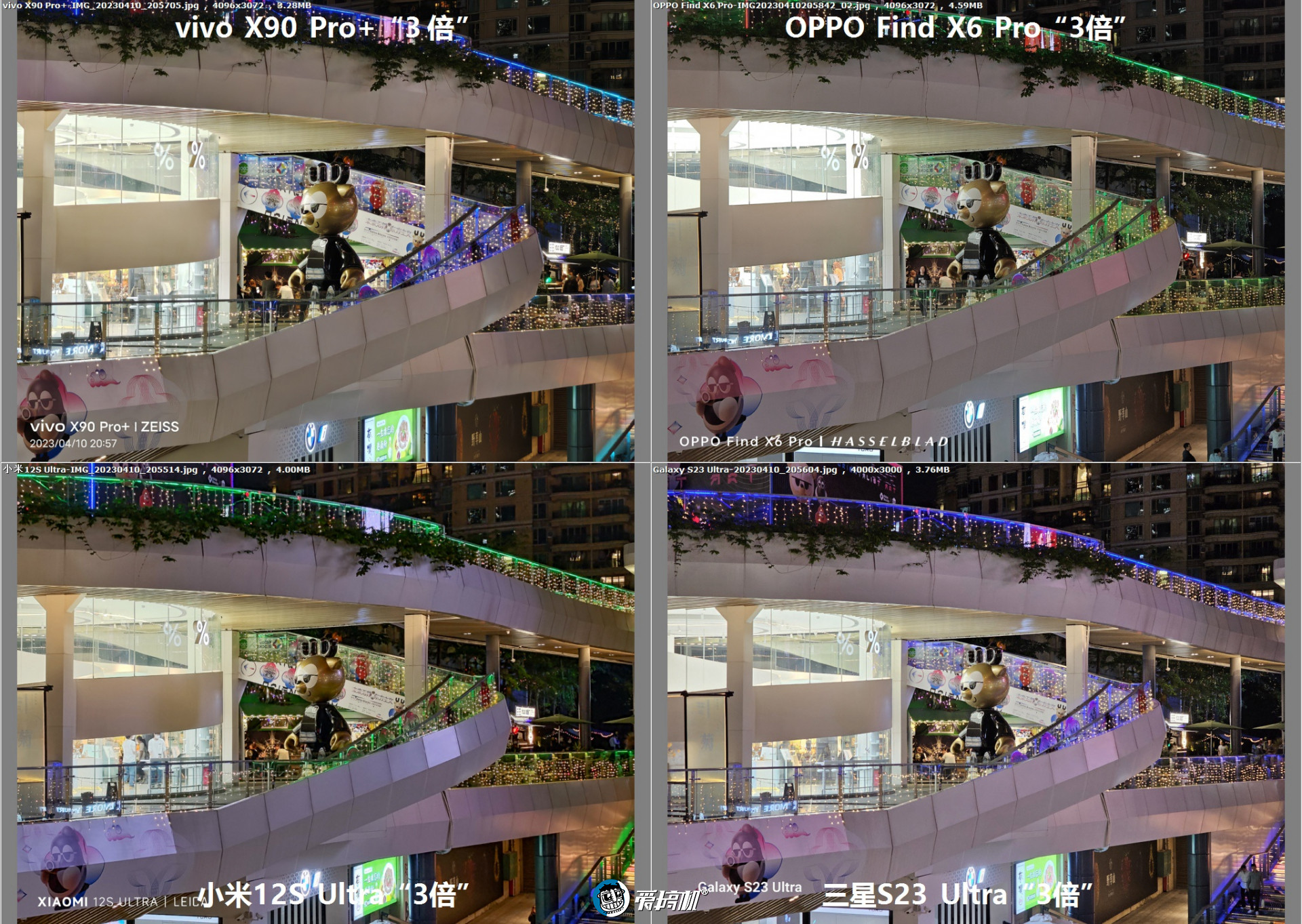 旗舰对决,OPPO Find X6 Pro、vivo X90 Pro+、三星S23 Ultra、小米12S Ultra拍照横评