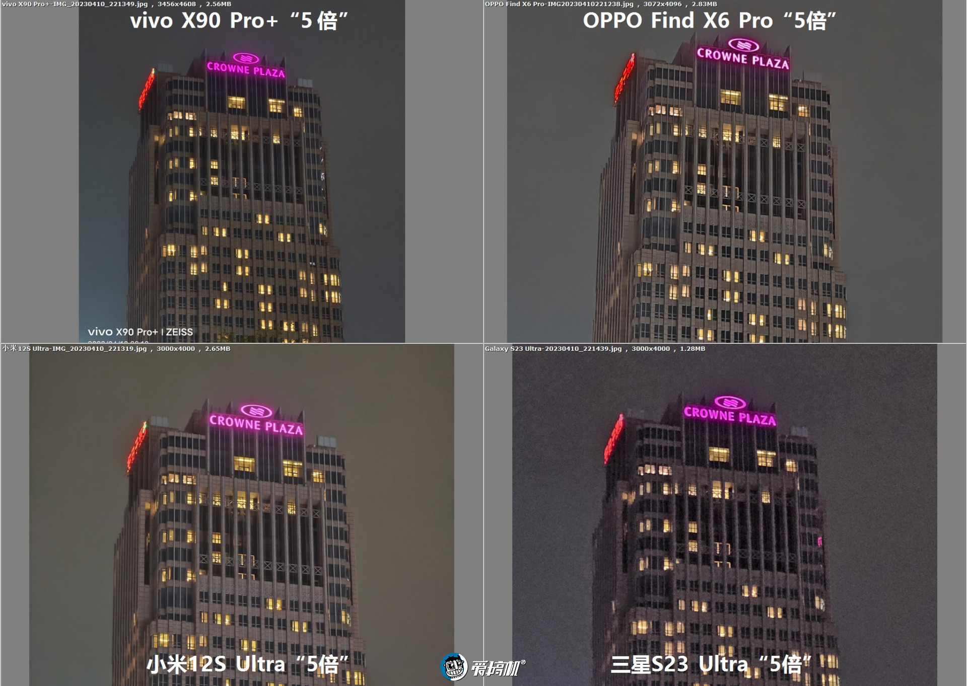 旗舰对决,OPPO Find X6 Pro、vivo X90 Pro+、三星S23 Ultra、小米12S Ultra拍照横评
