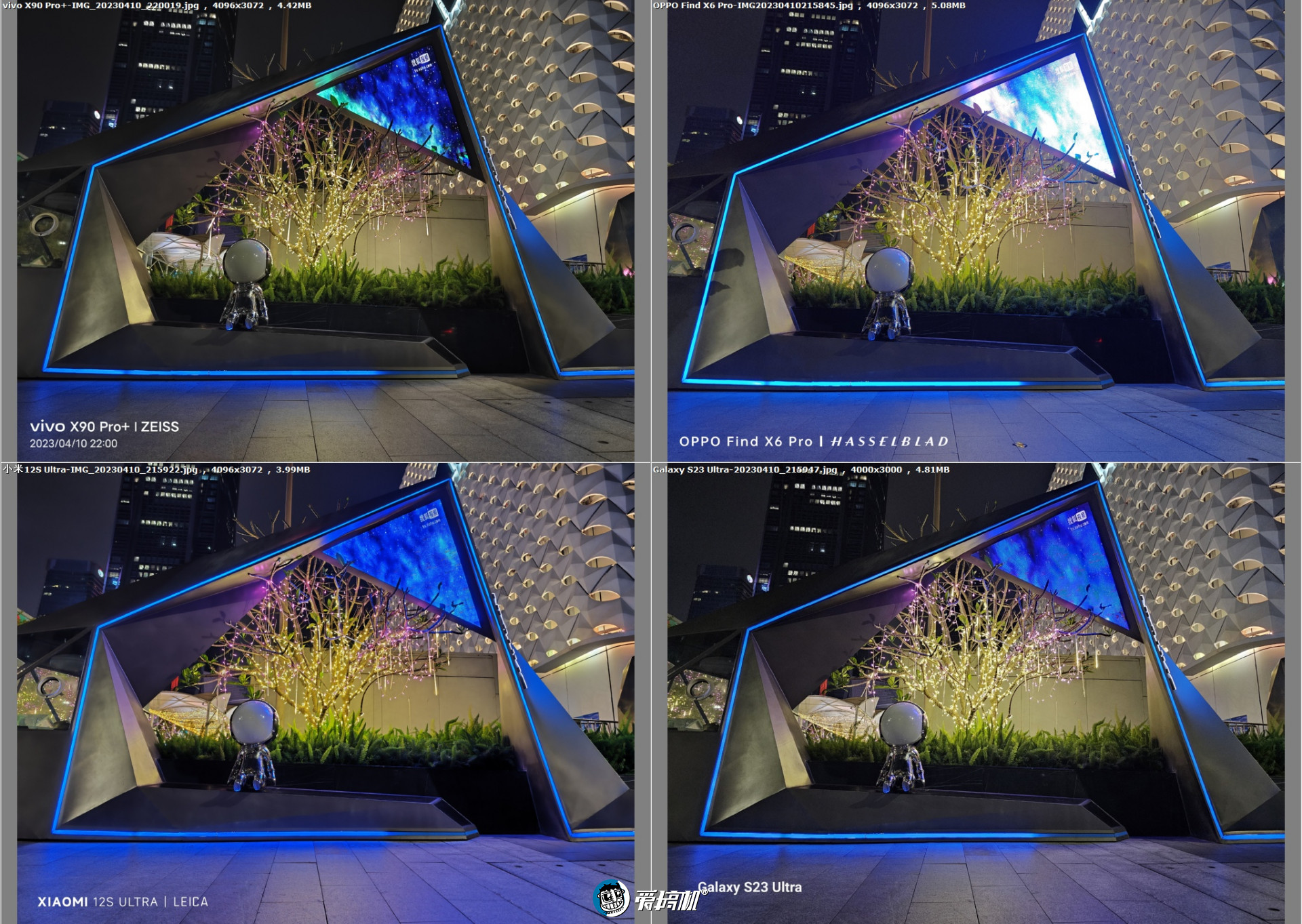旗舰对决,OPPO Find X6 Pro、vivo X90 Pro+、三星S23 Ultra、小米12S Ultra拍照横评