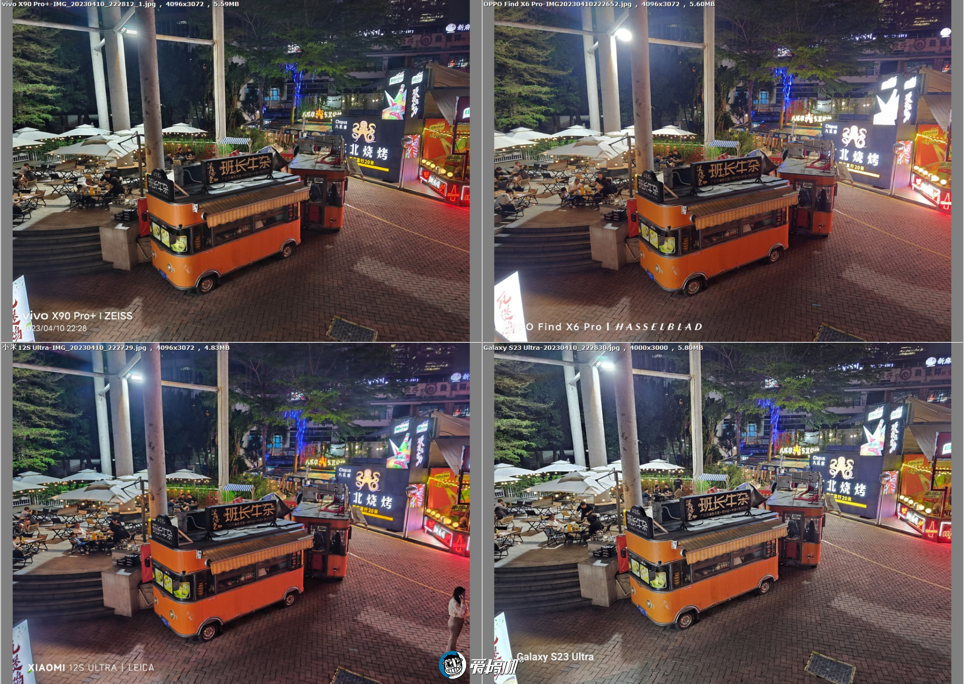 旗舰对决,OPPO Find X6 Pro、vivo X90 Pro+、三星S23 Ultra、小米12S Ultra拍照横评