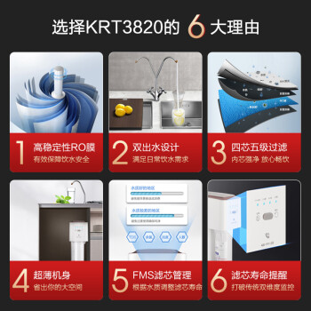 评价下沁园净水器krt3820和3800区别？选择哪个好人更多？ 观点 第3张