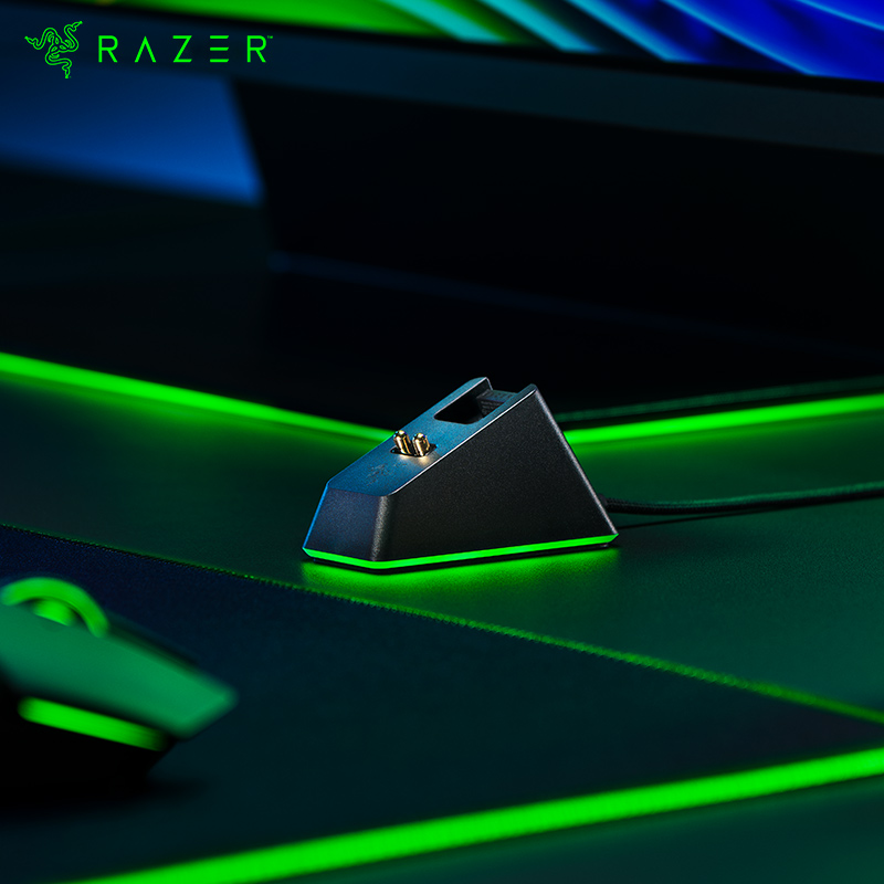 雷蛇(razer)巴塞利斯蛇终极版双模无线鼠标(含底座) 右手通用型 rgb