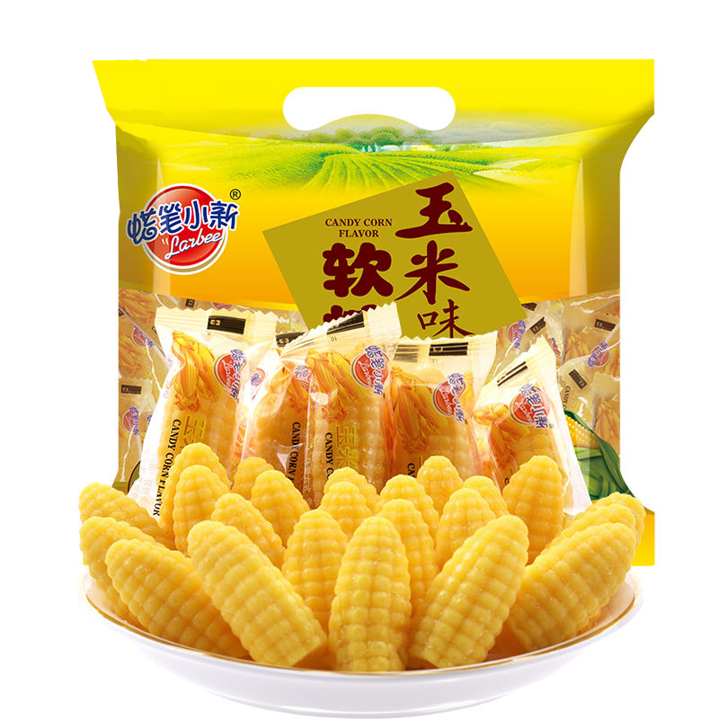 蜡笔小新518g玉米味粟米袋装软糖