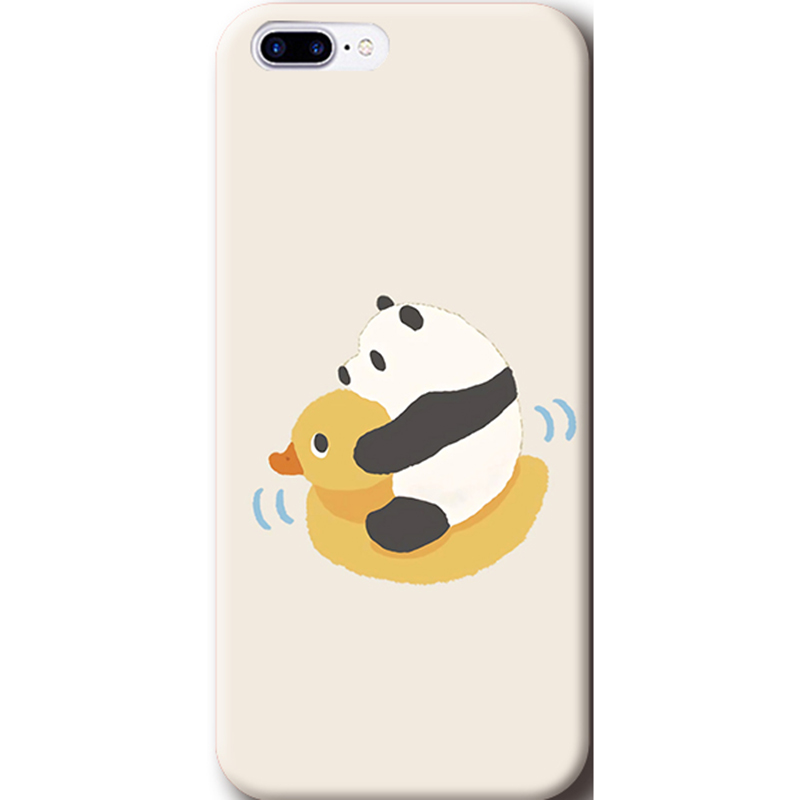 趣味可爱熊猫小黄鸭苹果8p荣手机壳