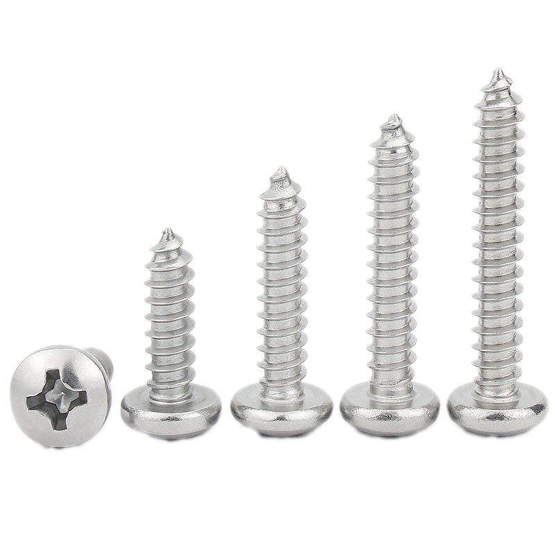 304不锈钢圆头十字自攻木螺丝钉