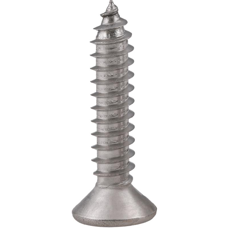 304不锈钢沉头平头加长十字自攻丝