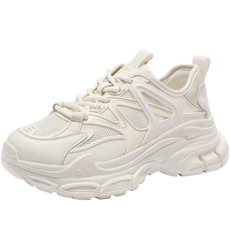 百丽透气网面老爹2023夏季运动鞋