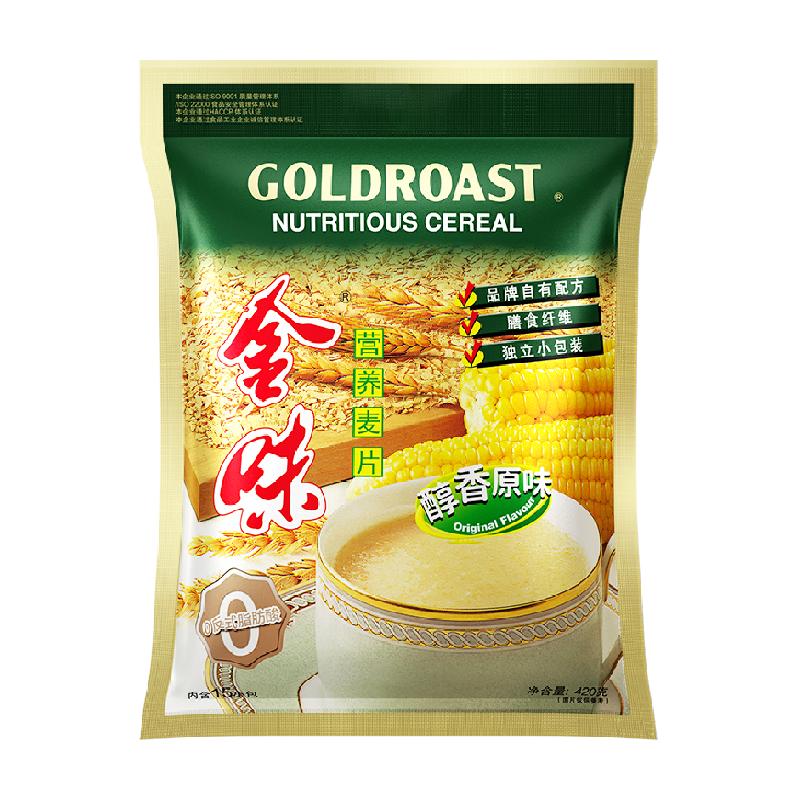 金味麦片原味420g*1袋速食冲饮