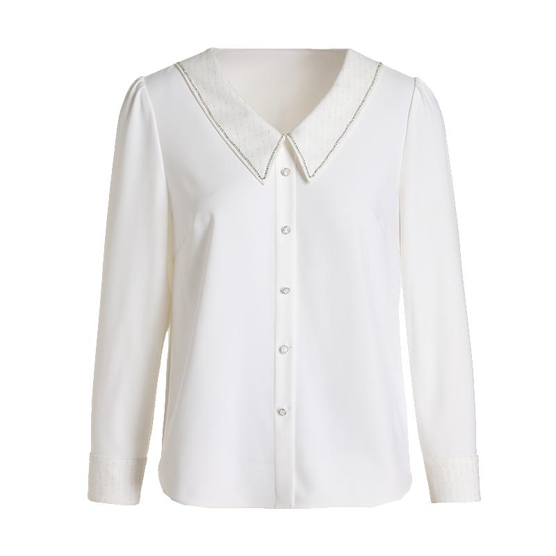 乔万尼新款长袖商场同款淑女衬衫