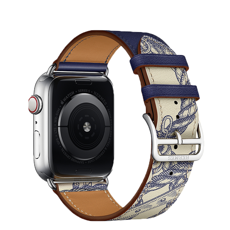 适用iwatch8uitra苹果s7真皮手表带