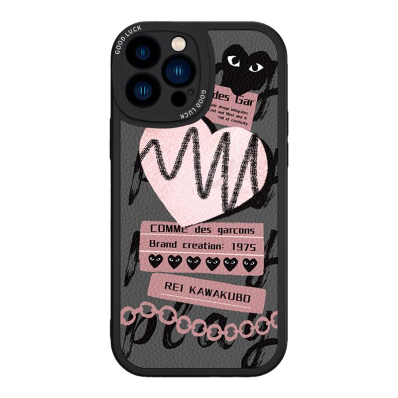 小众涂鸦爱心便签适用苹果12手机壳