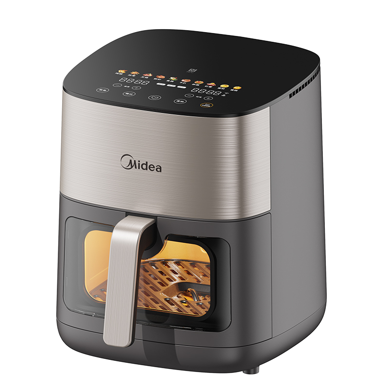 美的炎烤家用大容量智能电空气炸锅