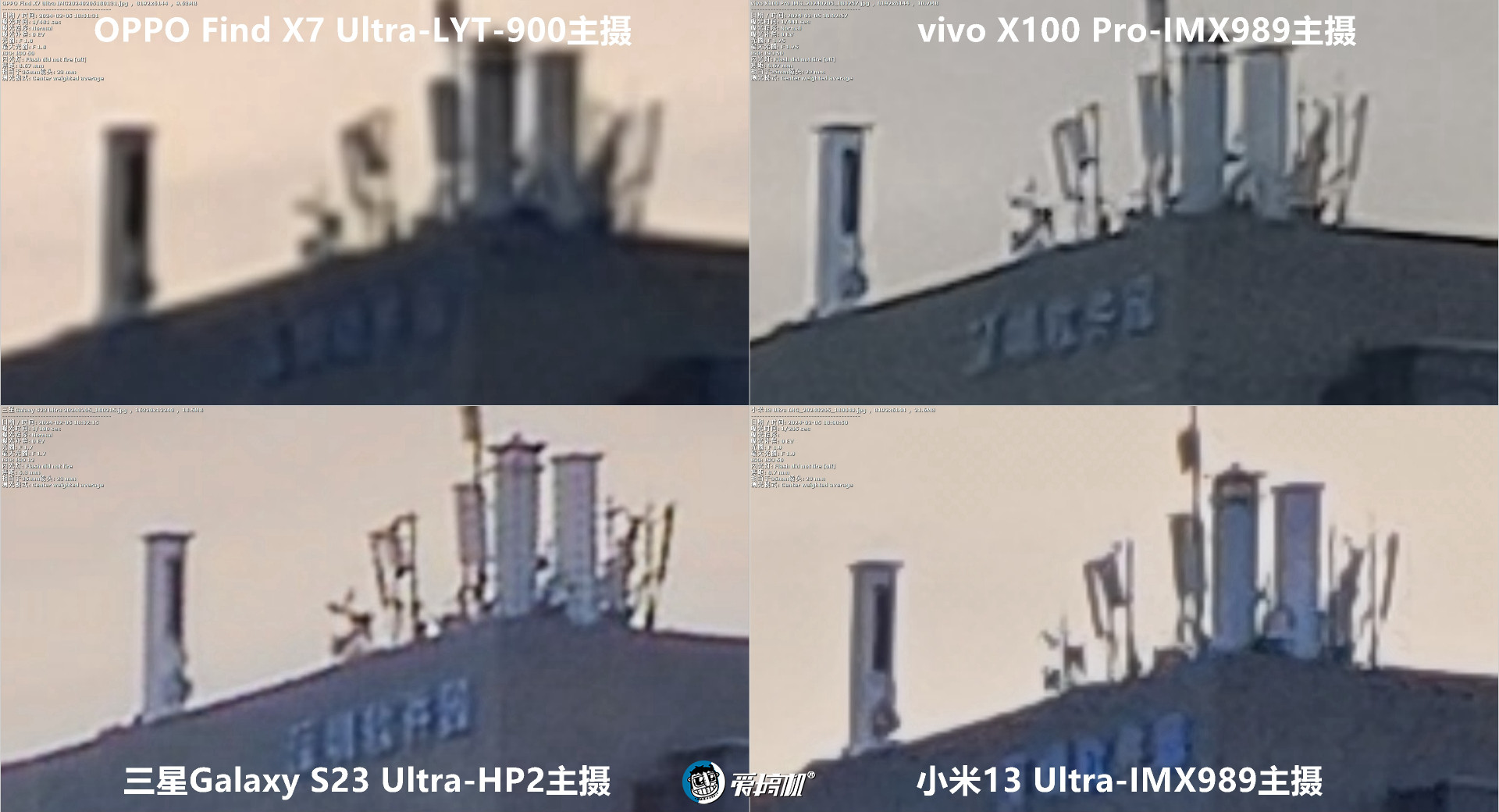 角度刁钻，OPPO Find X7 Ultra、vivo X100 Pro、小米13U和三星S23U取景框与高像素模式对比