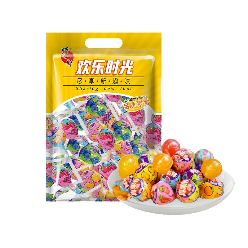 蜡笔小新真果500g儿童水果味糖果