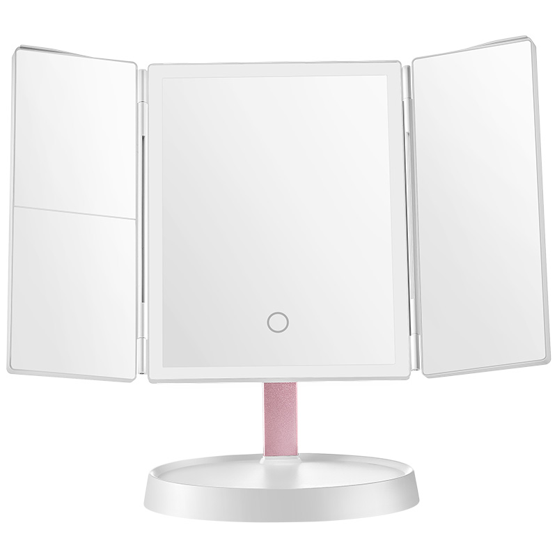 智能led带灯台式桌面三化妆镜子