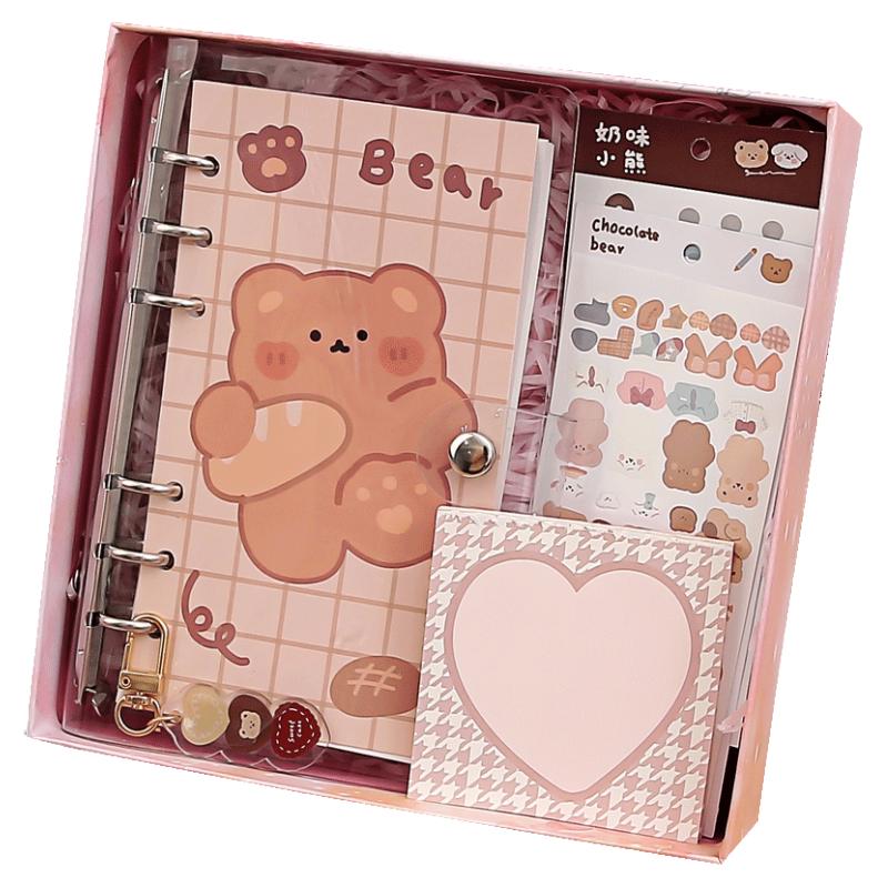 奶茶小熊!送挂坠原创手账本大礼包