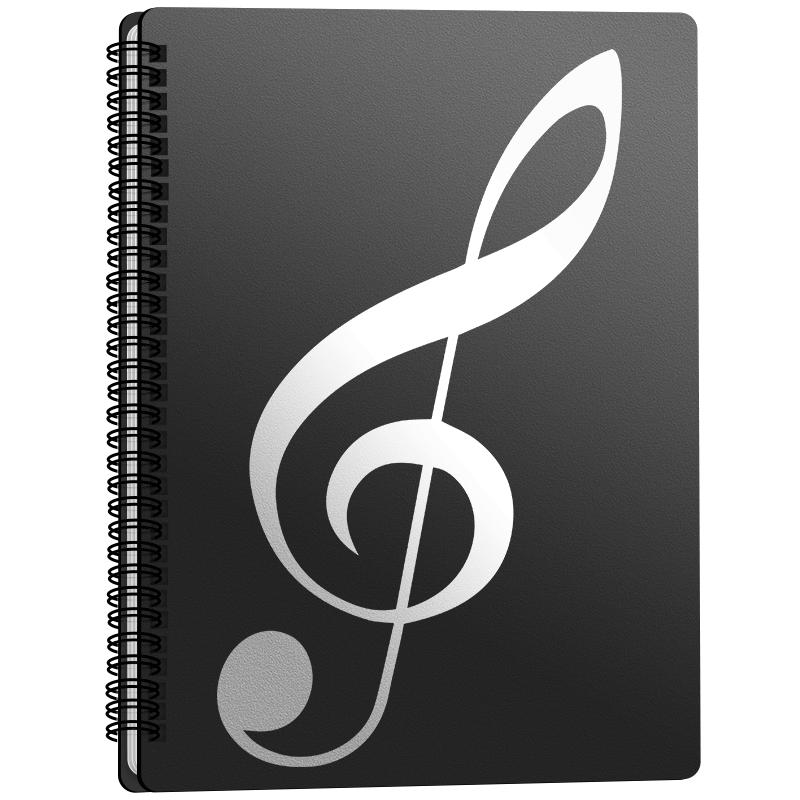 乐谱夹可修改【升级四页联展】