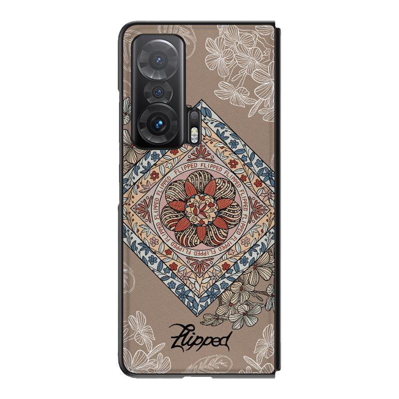 荣耀Magicv手机壳原创皮纹轻奢