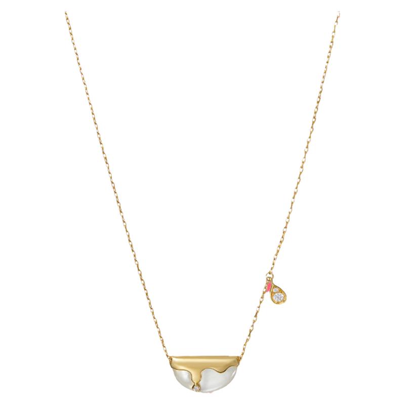 半月水滴NEVERFAR925银镀金