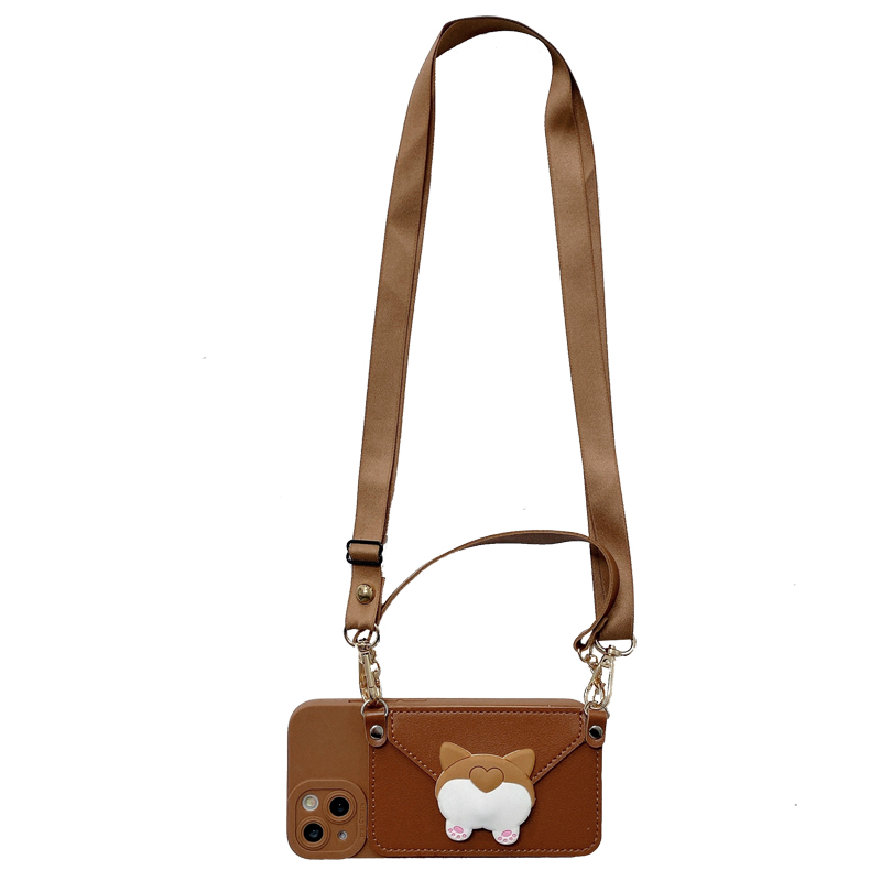 华为p50/p40pro卡通斜挎手机壳