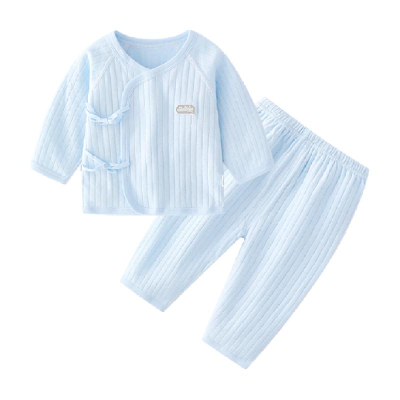 婧麒宝宝秋衣套装全棉分体内衣