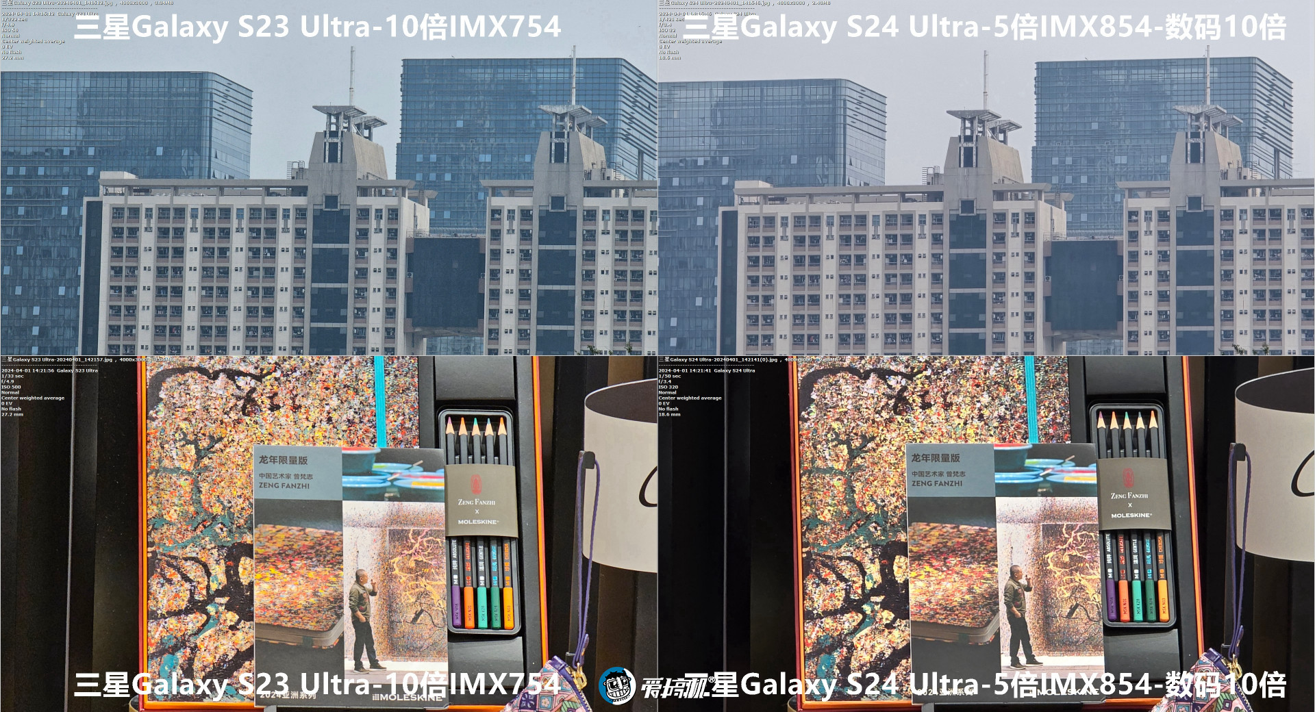 星粉落泪，三星Galaxy  S24 Ultra、S23 Ultra拍照对比