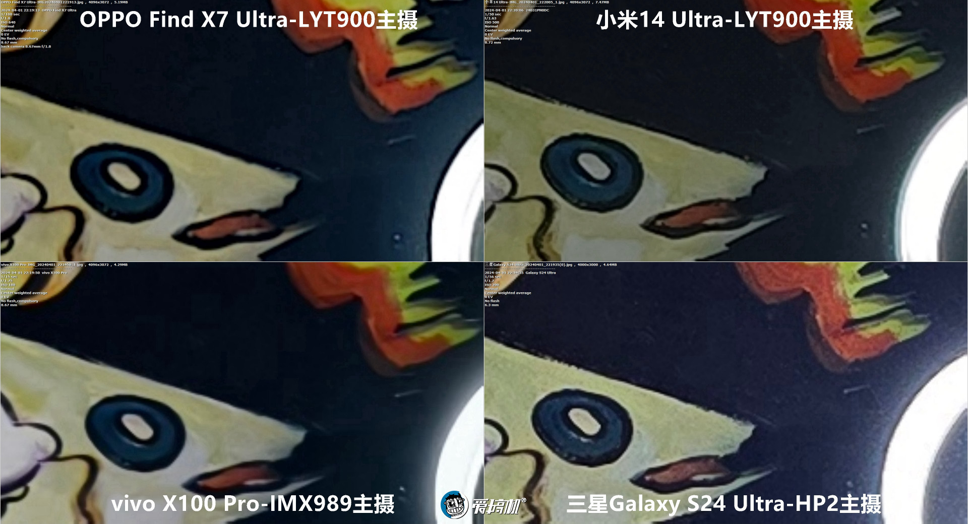 机皇对决,小米14 Ultra、Find X7 Ultra、三星S24 Ultra、vivo X100 Pro拍照对比