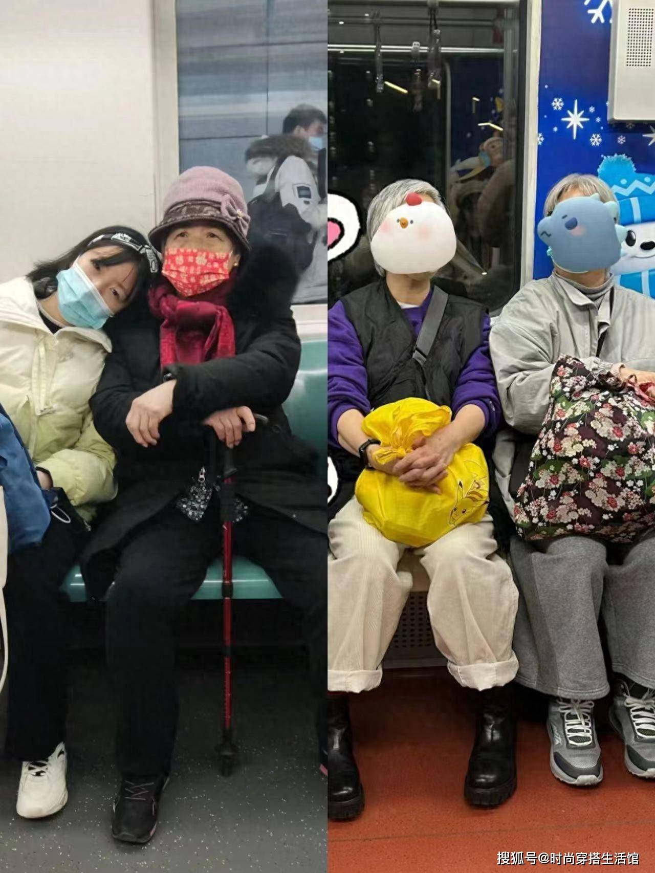 被“上海地铁奶奶”惊艳到了：裙不上膝、鞋不带跟，美得优雅高级