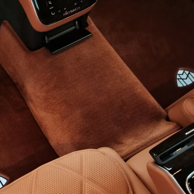 奔驰S级S400S450GLS450GLE350E300L迈巴赫S480汽车羊毛脚垫地毯式