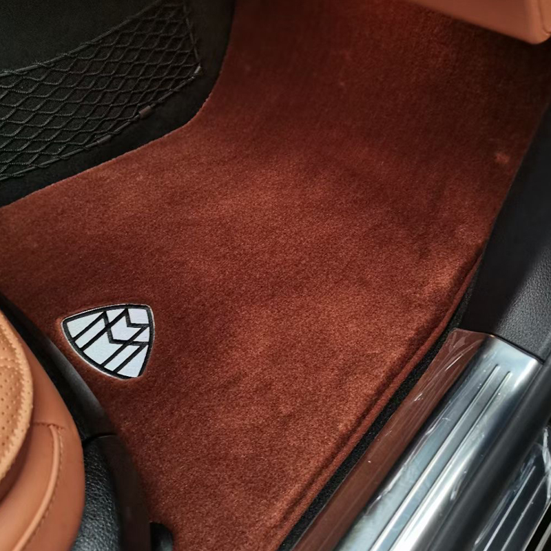 奔驰S级S400S450GLS450GLE350E300L迈巴赫S480汽车羊毛脚垫地毯式