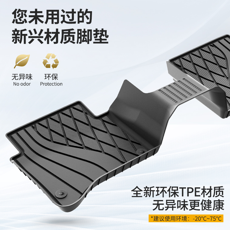3w全TPE脚垫适用于奔驰S级标轴S350D S450L长轴豪华进口羊毛脚垫