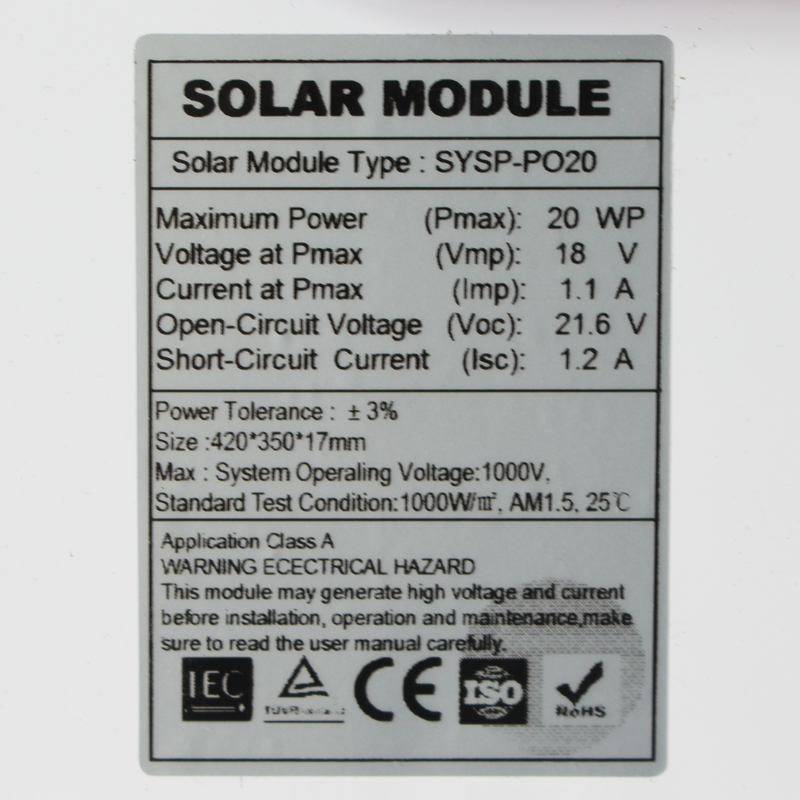 新单晶太阳能电池板18V20W30W多晶100W太阳能发电板12V电瓶充电板