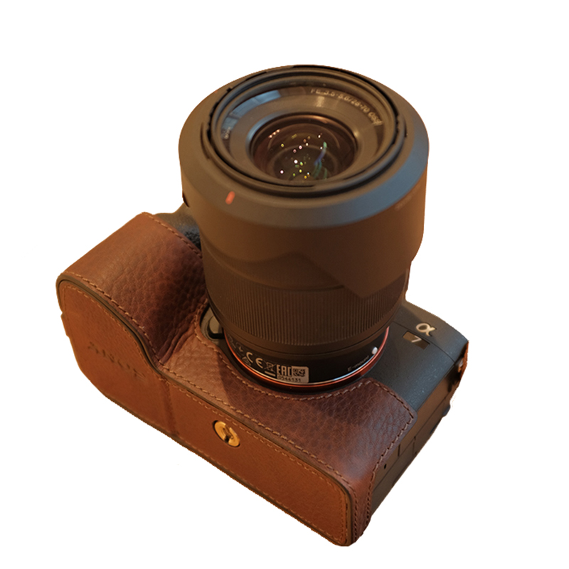 JX索尼a7m4保护套a7r5相机包a7s3配件A1微单皮套真皮相机套壳手柄