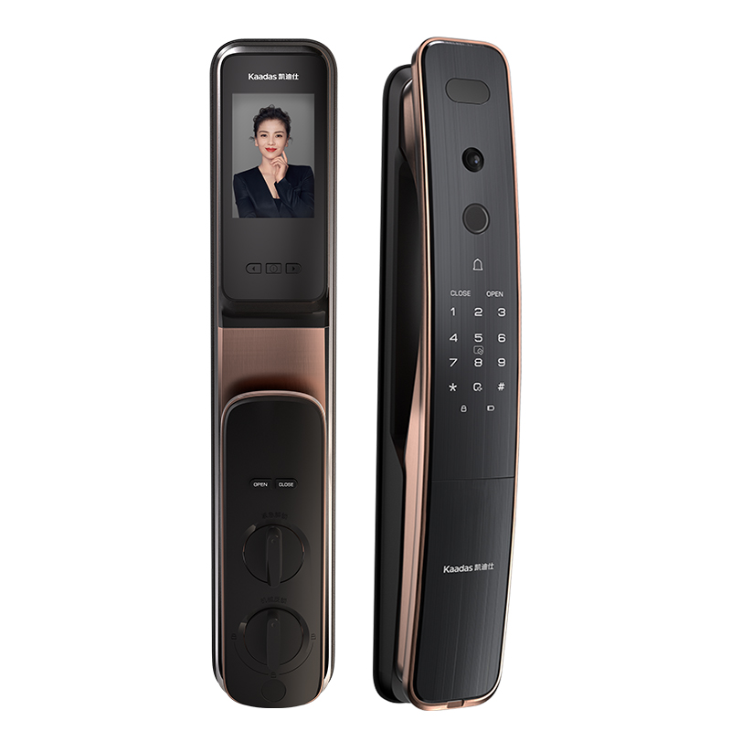 凯迪仕智能锁P8Pro/Q2VP/P8VP可视猫眼室内屏指纹锁密码锁天地钩