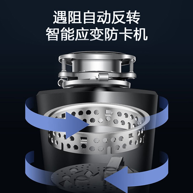 海尔厨房食物垃圾处理器家用餐厨水槽厨余粉碎机自动上水LD780-Z1