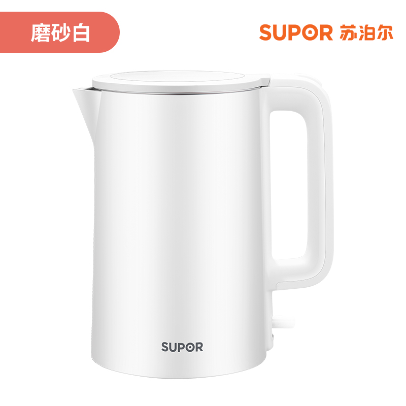 苏泊尔电热水壶家用烧水壶304不锈钢保温防烫自动断电