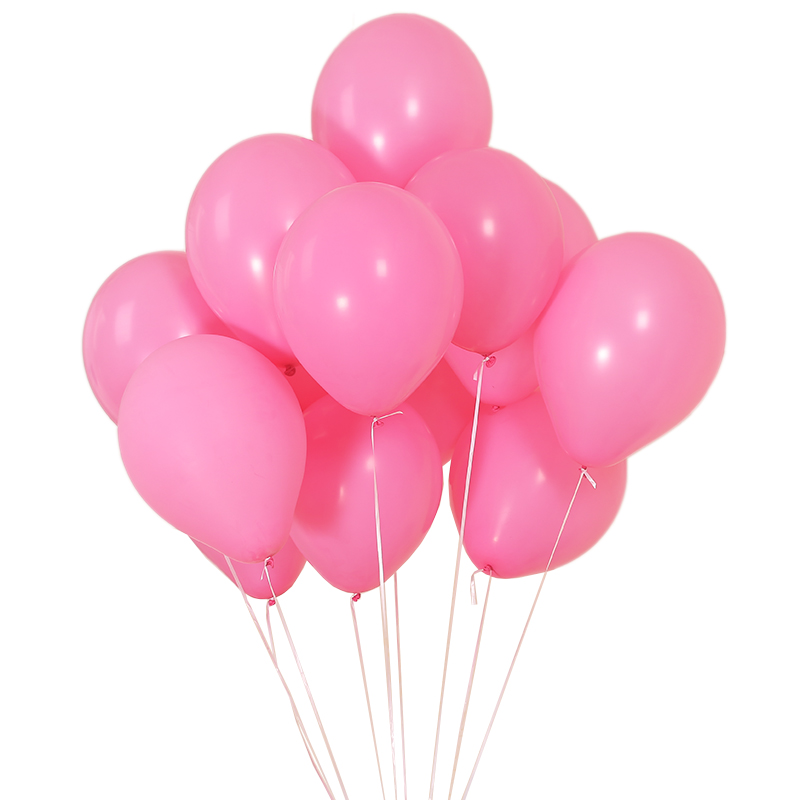 气球儿童马卡龙色批发结婚派对装饰生日场景布置汽球多款彩色粉色