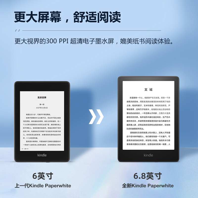 kindle paperwhite5 经典款kpw5 亚马逊kindle电子书阅读器冷暖光