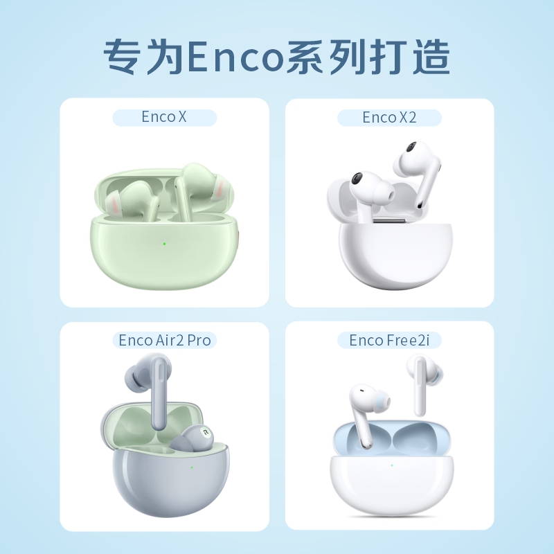 绯乐Latex-H260适用于oppoencox2耳塞耳帽防过敏oppo蓝牙降噪耳机oppoencox耳机塞硅胶防滑encofree2i耳塞套