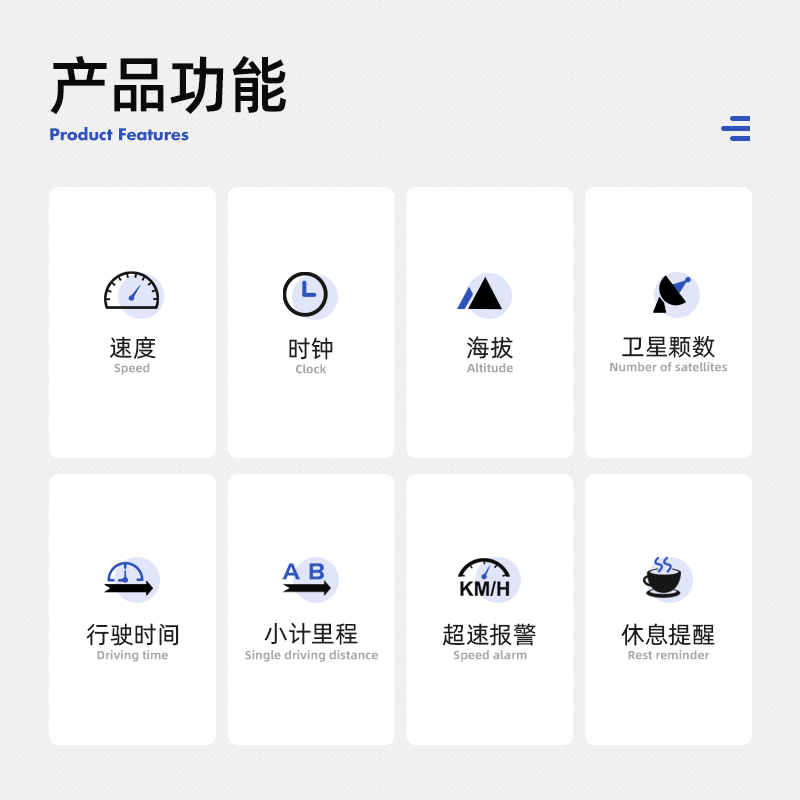 HUD抬头显示器车载GPS北斗芯片车速海拔里程USB供电汽车通用H400G