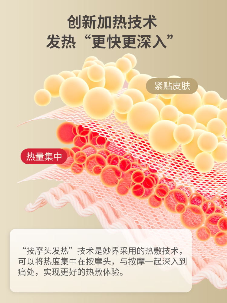 妙界M3颈椎按摩器背部腰部按摩仪枕揉捏全身按摩枕