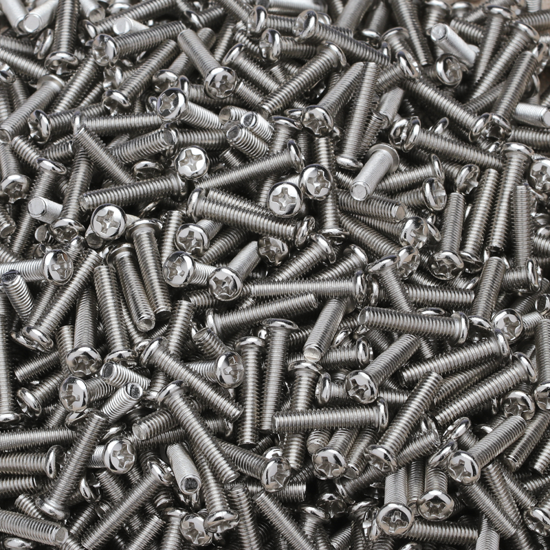 镀镍十字机牙盘圆头小螺丝钉 M1.7M2x2*3x4x5x6x8x10x12x14x18x22