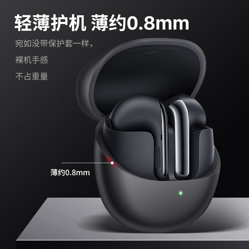 适用于小米buds4pro保护套新款小米buds4保护壳小米降噪3/3pro无线蓝牙耳机套4代por防摔硅胶全包壳buds4