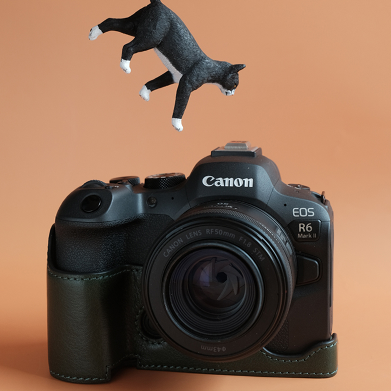 JX真皮佳能R62保护套R10牛皮保护套R8保护套R50 R5 R7 RP相机包