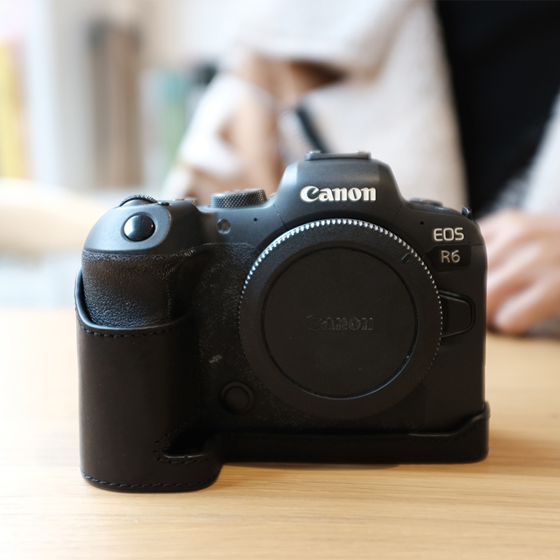 JX真皮佳能R62保护套R10牛皮保护套R8保护套R50 R5 R7 RP相机包