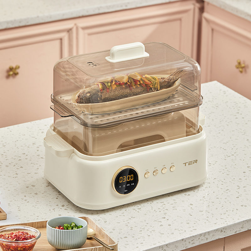 TER电蒸锅聚能鲜蒸锅蒸炖锅多功能家用蒸炖一体全自动预约蒸汽锅