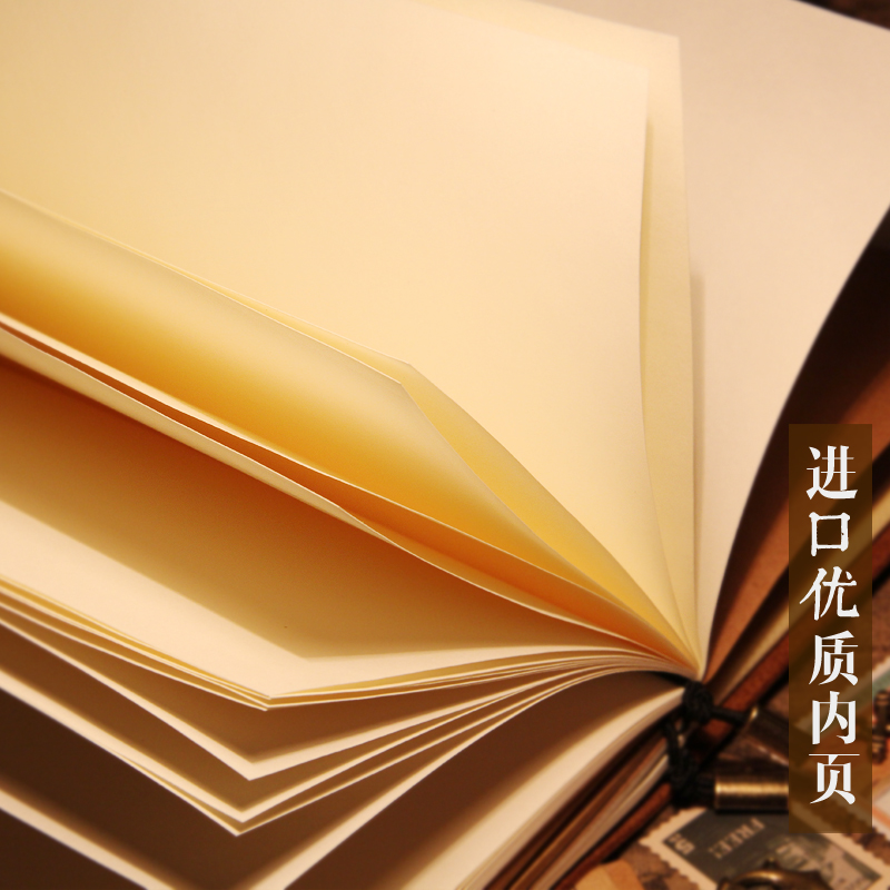 【爱皮本】大款绳扣 真皮记事本笔记本 复古手工日记本 A5活页本